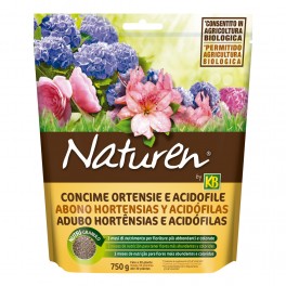 Abono granulado hortensias y acidófilas Naturen (750 gr)