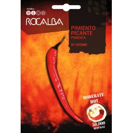 Semente de pimentao Cayenne (50.000 scoville)