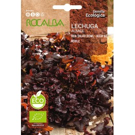 Semilla Lechuga hoja de roble Red Salad (ecológica)