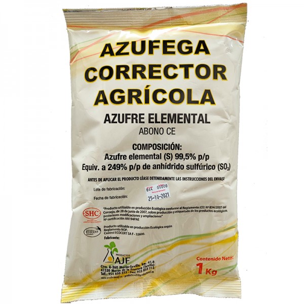 Azufega (azufre para espolvoreo) (1 kg)