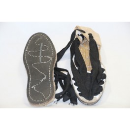 Pinxo-Espadrille mit pneumatischer Sohle aus genarbtem Leder