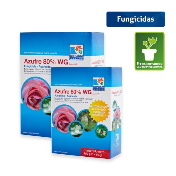 Fungicida acaricida Azufre mojable 80% WG Azumo